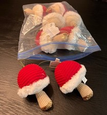 Set Of 8 Mushroom Christmas Ornaments Wondershop NWT
