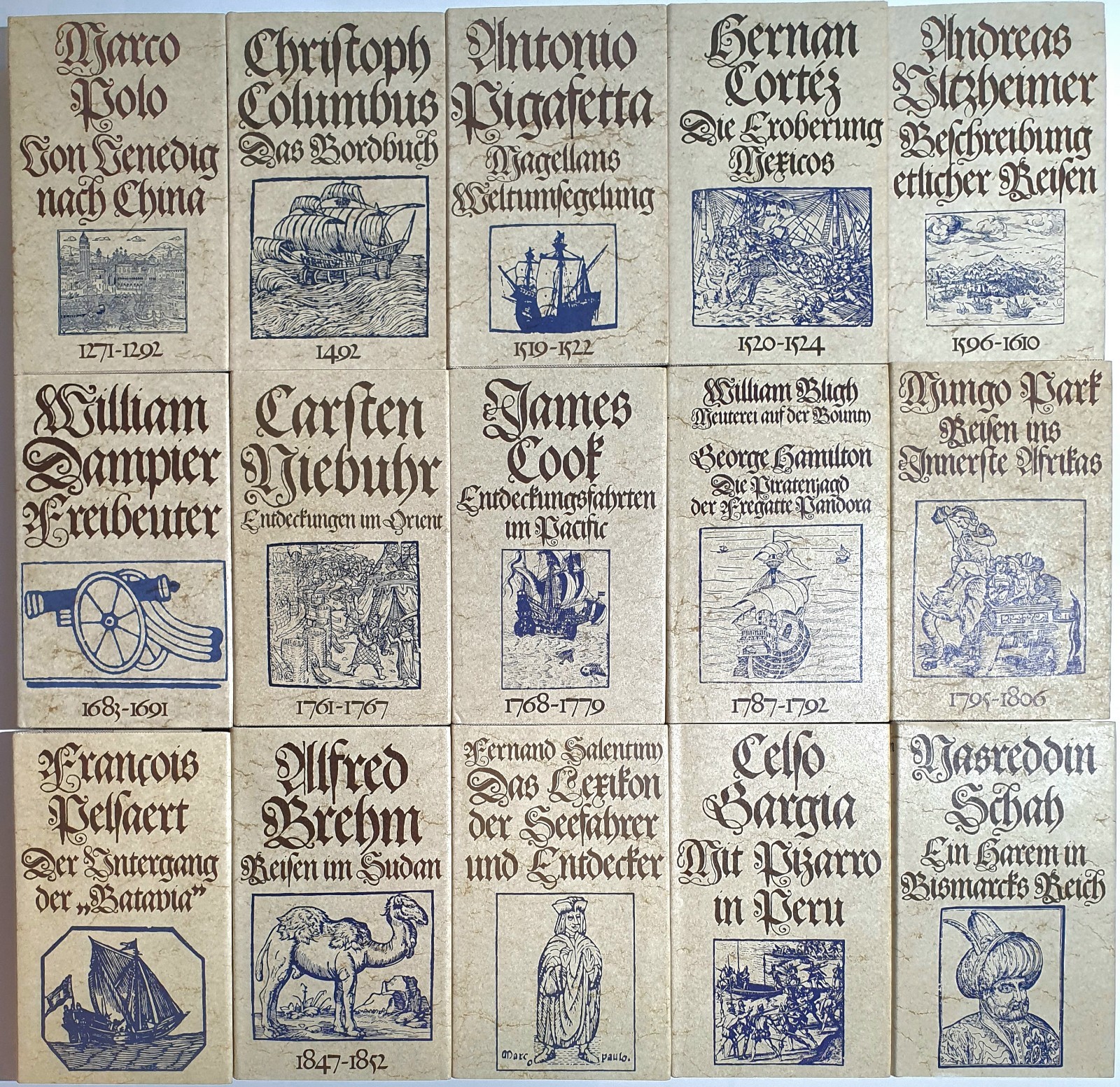 15 travelogues: Horst Erdmann Verlag für Kulturwechsel, Bertelsmann 1968-76