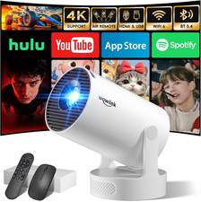  Built-In Apps  2026 Upgraded Mini Projector with Wifi 6 and Bluetooth 5.4 Sup