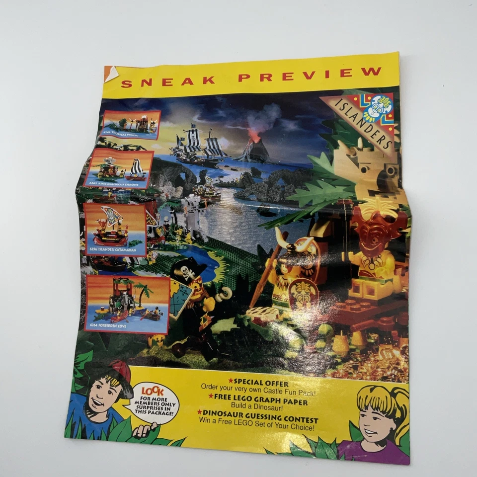 LEGO 1994 brick kicks builders club jurassic wonders dinosaur Cover magazine - Image 2 of 4