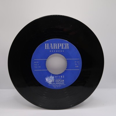 Paul Chaplain And His Emeralds   Shortnin' Bread 7'' Record 1960 Harper Rock 45