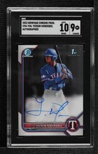 2022 Bowman Chrome Prospect Auto Yeison Morrobel #CPA-YML SGC 9 MINT Auto 1a7o