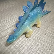 Blue Stegosaurus Dinosaur Toy Figure Dinosaurs Ages 3-7 Years