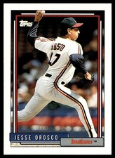 1992 Topps Jesse Orosco Cleveland Indians #79