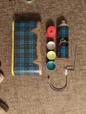 VINTAGE 1950S Car-SnacPicnic Metal Tin Litho Basket Thermos PARTS