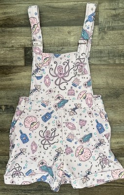 Blackmilk I Was A Teenage Sea Witch Short Overalls Shorts Size Medium 