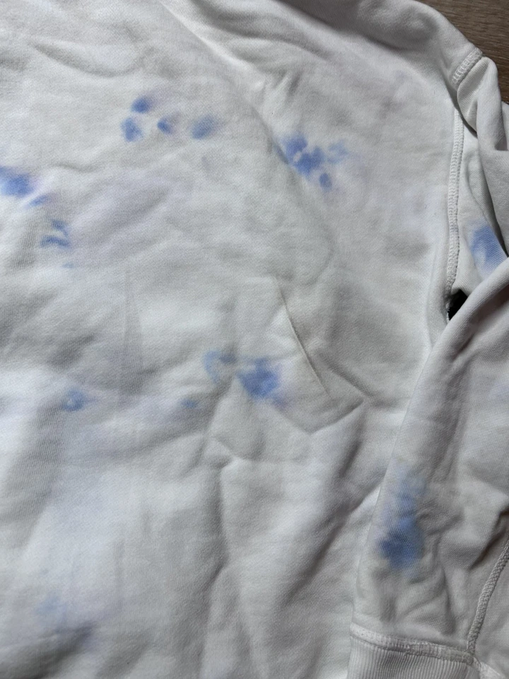 Polo Ralph Lauren Mujer Pintura Pastel Detallada a Mano Tie Dye Sudadera con Capucha Sudadera L Foto 3 de 4