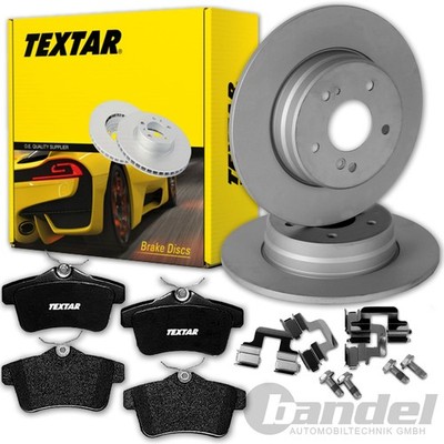 TEXTAR BREMSSCHEIBEN 290mm + BELÄGE HINTEN für PEUGEOT RCZ + 508 Hybrid Modelle