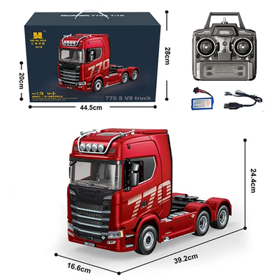 HUI NA TOYS Scania 770 S V8トラック 1:18 NEW HUINA 1/18 19CH RC Truck 1501 770S Scania Alloy Tractor 2.4G