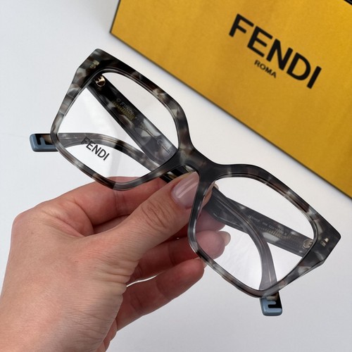 Fendi Damen Brille Havanna Oversized FE50002I FENDI WAY 056 NEU Original - Bild 8 von 10