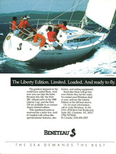 1988 Beneteau Prima 285 Liberty Edizione Barca da Regata Barca a Vela Stampa d'epoca AD