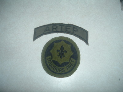 PATCH MILITARY US ARMY SET TOUJOURS PRET 2ND ACR WITH ARTEP TAB GERMAN MADE OLD