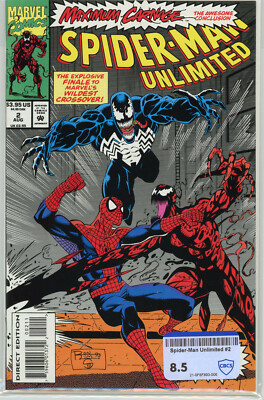 マ*ん様 CARNAGE 全2巻セット 英語版 MARVEL Spider-Man Unlimited #2 (Marvel 1993) | RAW 8.5 VF+ | Maximum