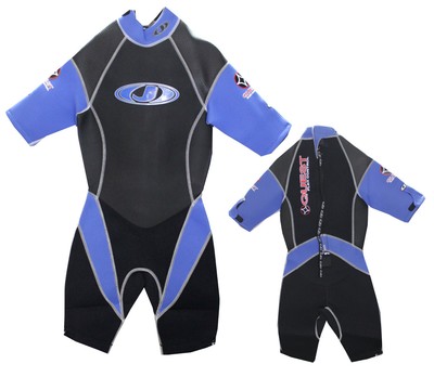 JOBE Shorty QUEST XS Neoprenanzug Herren Jetski Wasserski Surfen blau Kiten RP