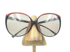 Vintage Filos 4567 ID FS13 Black Red Brow Butterfly Sunglasses FRAMES ONLY