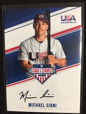2018 U.S.A. Stars & Stripes, Michael Siani on card Auto  49/499 #MS