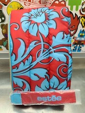 Estee Lauder red Blue Puffy Cosmetic Bag Makeup New Recycled Floral