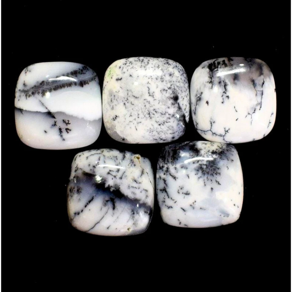 Dendritie Opal Cushion Smooth Cabochon-Dendrite Gemstone -Opal Cabochon Gemstone - Image 3 of 4