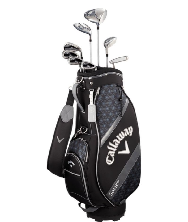 【新品】Callaway Solaire ブラックゴルフバッグ Callaway SOLAIRE Ladies Set Black 9 clubs & Caddy bag & Head cover