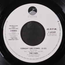 CARS: tonight she comes / same ELEKTRA 7" Single 45 RPM