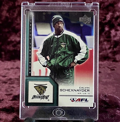 Calvin Schexnayder Upper AFL RC MINT SaberCats Jersey Wazzu