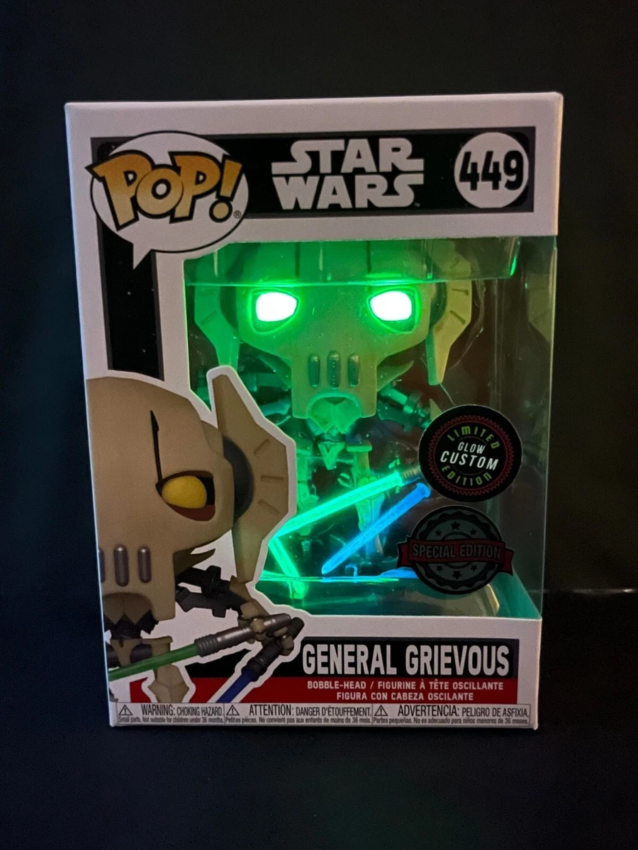 ild emulering Legeme FUNKO POP! Star Wars Handmade Custom Glow Clone Wars General Grievous #449  | eBay