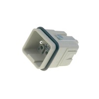 09120053001 Steckverbinder: Rechtwinklig MäNnlich Han Q Pin: 6 5+PE 400V Harting