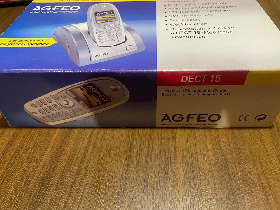 AGFEO DECT 15 Mobilteil mit Ladeschale bzw Basis Station  schnürlos telefonieren - Bild 2 von 4