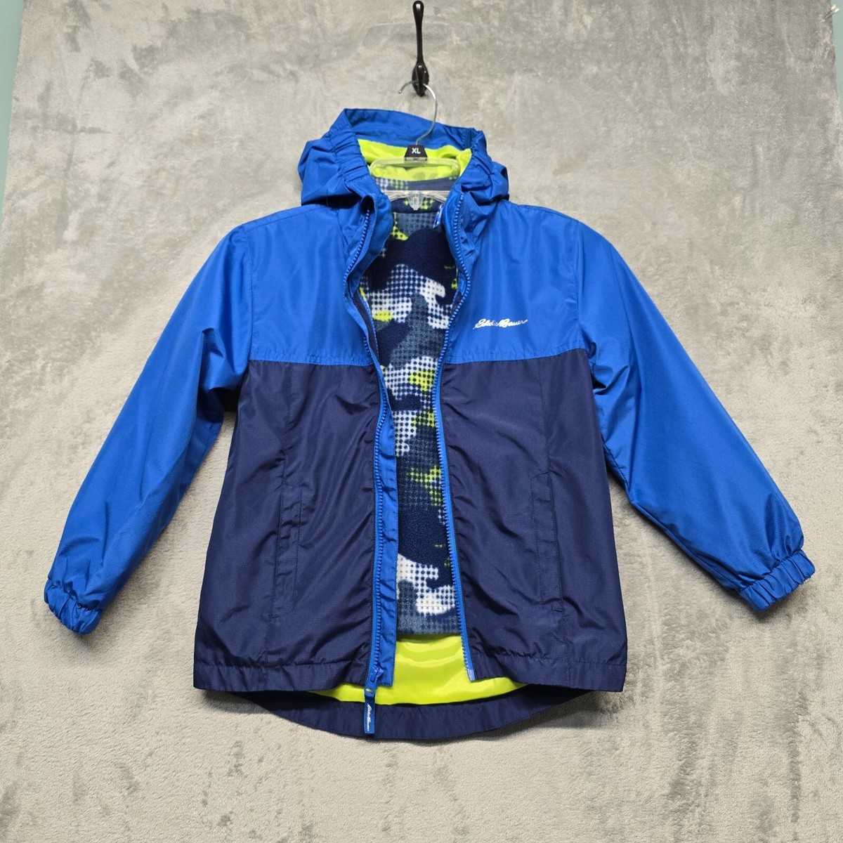 Edie Bauer Jackets Kids XS Blue Green Lone Peak 3 in 1 Fleece