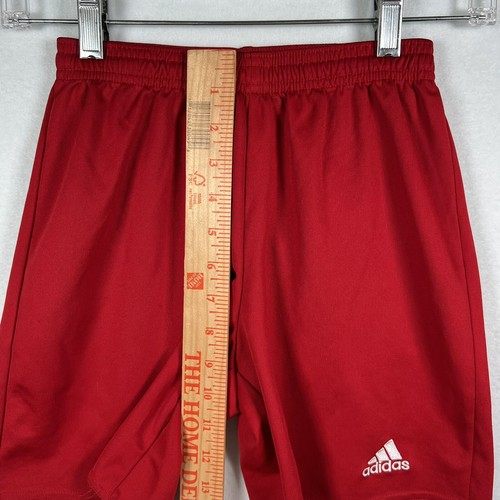 Adidas Boys Athletic Shorts YM Youth Medium Red Basketball Gym Soccer I - Picture 7 of 9