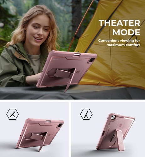 Funda Dexnor para iPad Pro 12.9'' 6ta 5ta 4ta Generación Soporte Lápiz Cubierta - Imagen 39 de 60