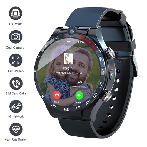 4G Smart Watch Android 10.7 Wifi Dual Camera Full Touch Men 4G+128G GPS  Watches | eBay