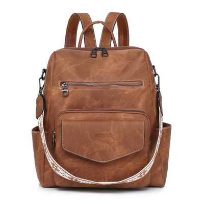 X Backpack Purse for Women Leather Backpack Ladies Fashion Handbag