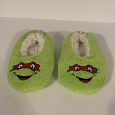 TMNT Kids size 6-8 Plush Slippers Rafael Teenage Mutant Ninja Turtles