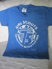 1987 NEW GIRL SCOUTS of the USA 75th Anniversary Tradition With A Future Shirt