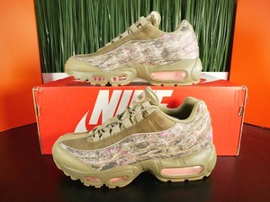 olive green and pink air max