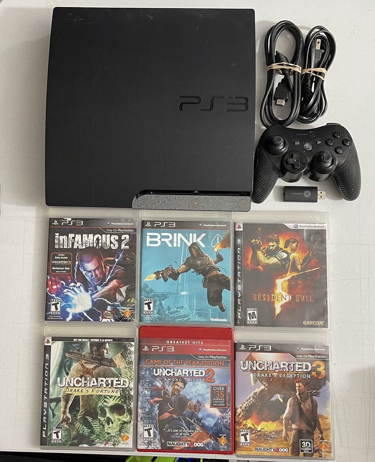 Leed Individualiteit paneel Sony PlayStation 3 PS3 160 GB CECH-2501A + Wireless Cont + 6 games + Cords  EUC | eBay