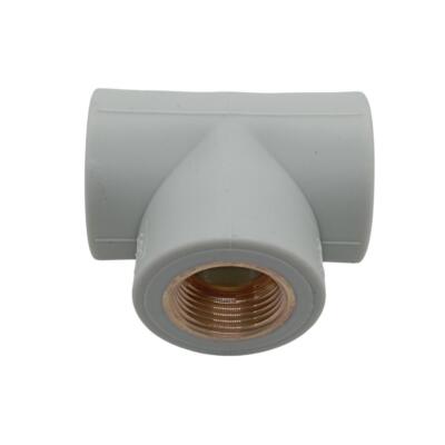 PPR Fittings: T-Stück mit IG 32*32 mm * 1/2''. Rohr Schweißtechnik PP-R.