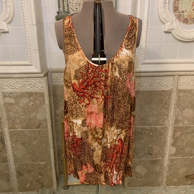 Lane Bryant.  Size 26.  Beach Cover Up.  Lagenlook.  Blouson.  Silk Blend.  B100