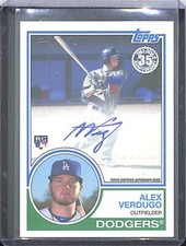 2018 Topps 1983 Style Rookie Autograph #83A-AV Alex Verdugo 