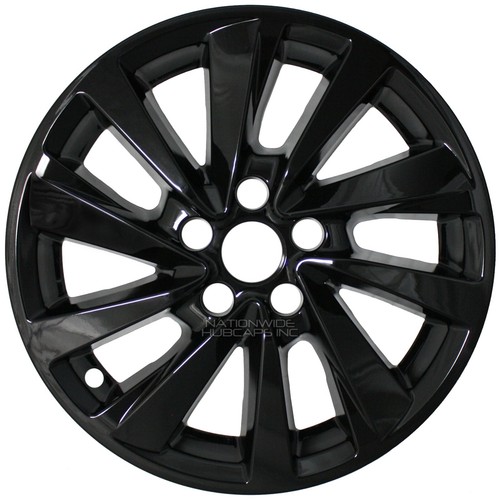 4 fits Toyota Camry LE 2021-2024 Black 17" Wheel Skins Full Rim Covers Hub Caps - Picture 10 of 12