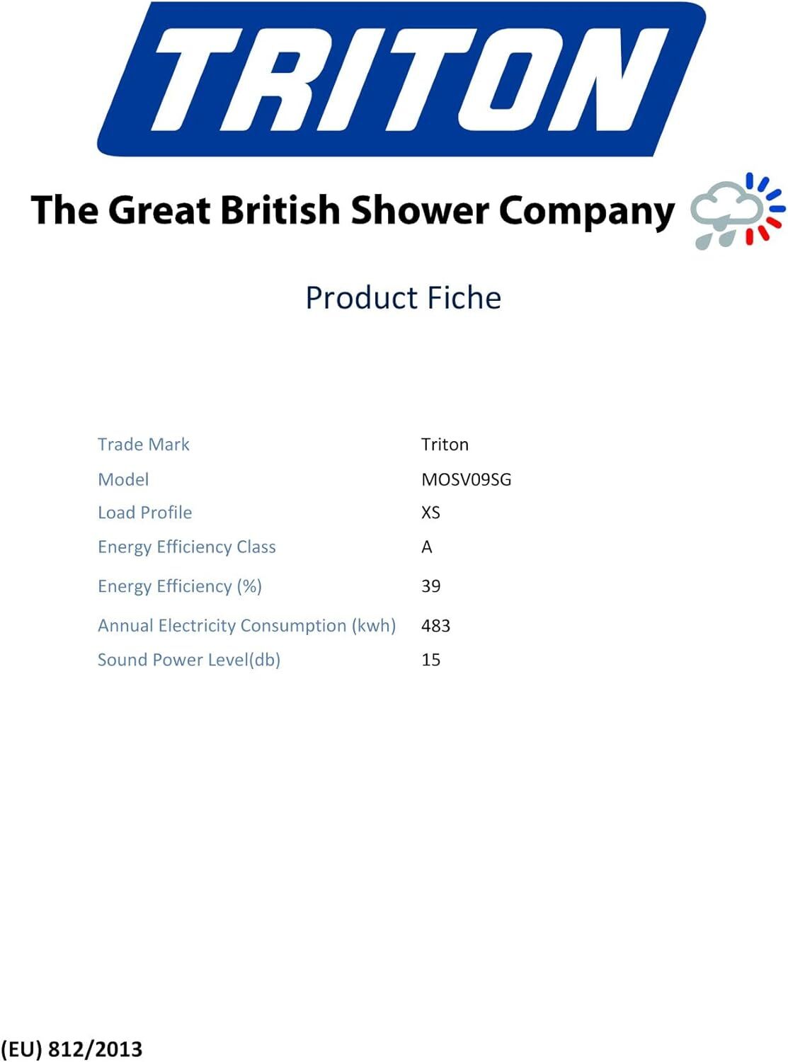 Triton (MOSV09SG) Seville Electric Shower 9.5KW for sale online eBay