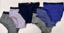NEW Blue Vintage 6 Lot Jockey Classic Briefs Size 36 Y Underwear Tighty Whitey