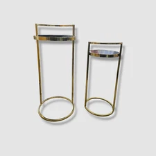 Bassett Mirror Gold & Black Carrillo Accent Table 2PC