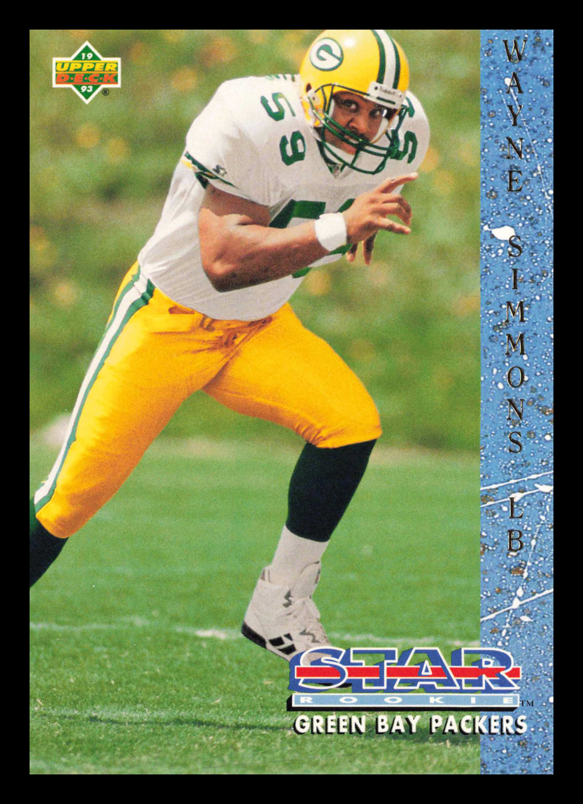 Wayne Simmons #13 1993 Upper Deck Green Bay Packers Football