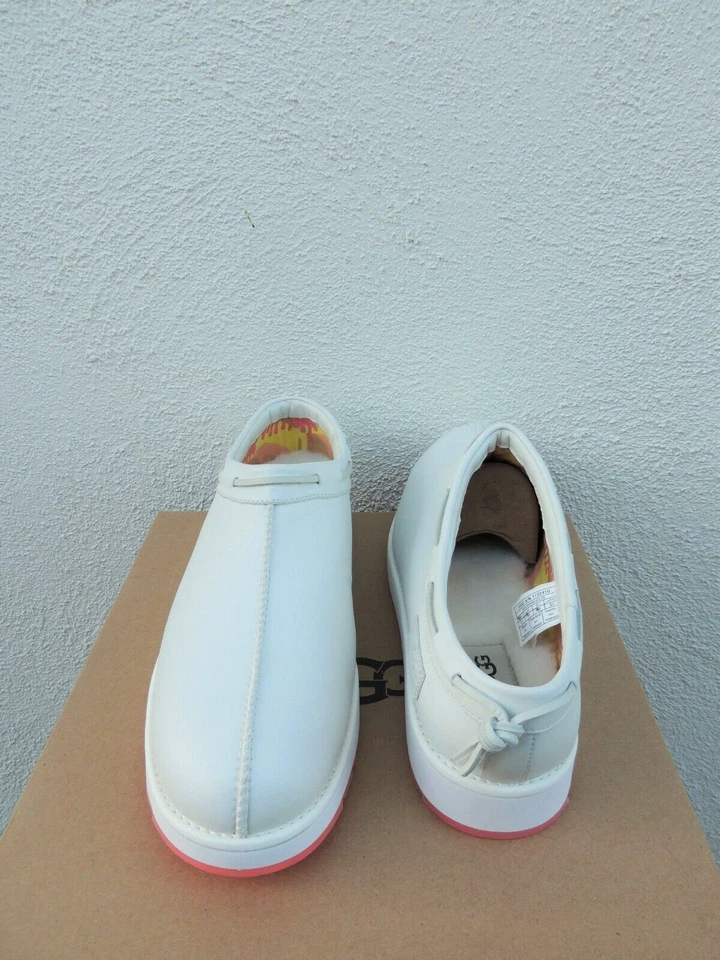 UGG TASMAN SUNDAE CHINELOS DE COURO/LÃ, TODOS OS GÊNEROS HOMENS EUA 7/MULHERES 8 ~ NOVO - Imagem 3 de 4