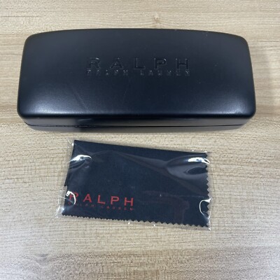 Ralph by Ralph Lauren Eyeglasses Sunglasses Hard Case Black and Cleaning Cloth
