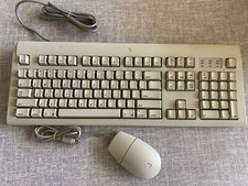 Vintage Apple M2980 AppleDesign Keyboard  Apple Desktop Bus Mouse II M2706