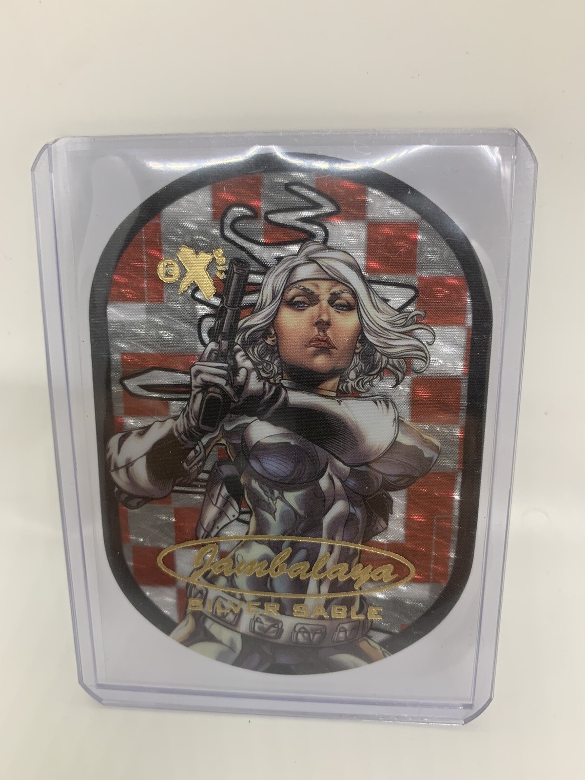 SILVER SABLE 2017 MARVEL FLEER ULTRA SPIDER MAN #23 E-X EX JAMBALAYA SP NRMT