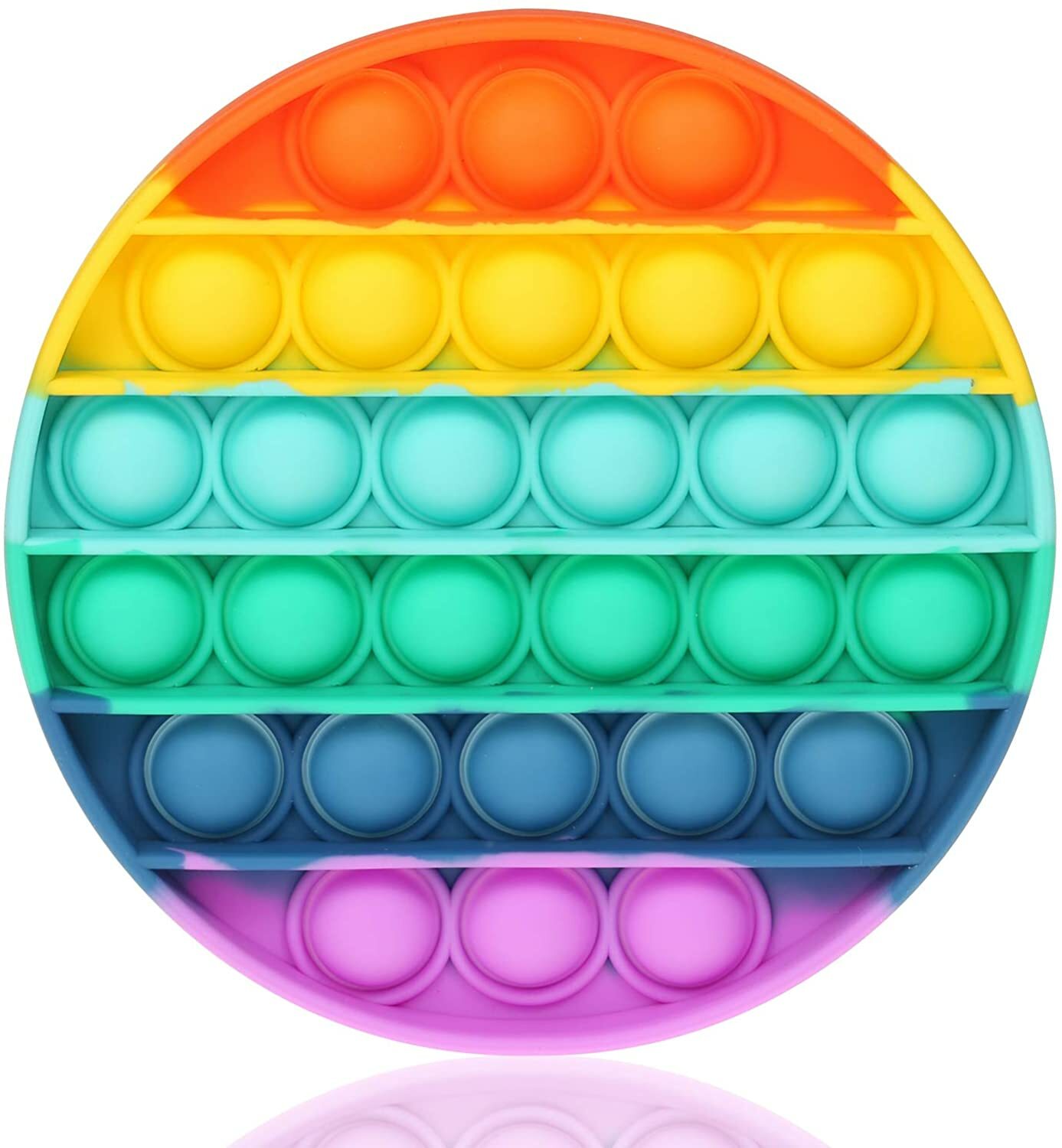 Push Pop-it Silicone Fidget Auditory Sensory Bubble Stress Relief Toy Pack